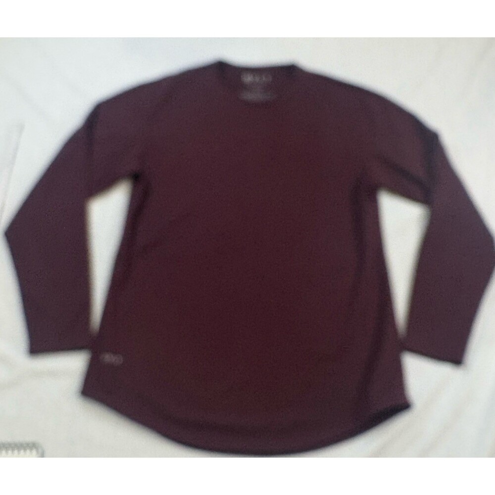 BYLT Drop Cut Long Sleeve BYLT Blend Shirt women's Medium Maroon